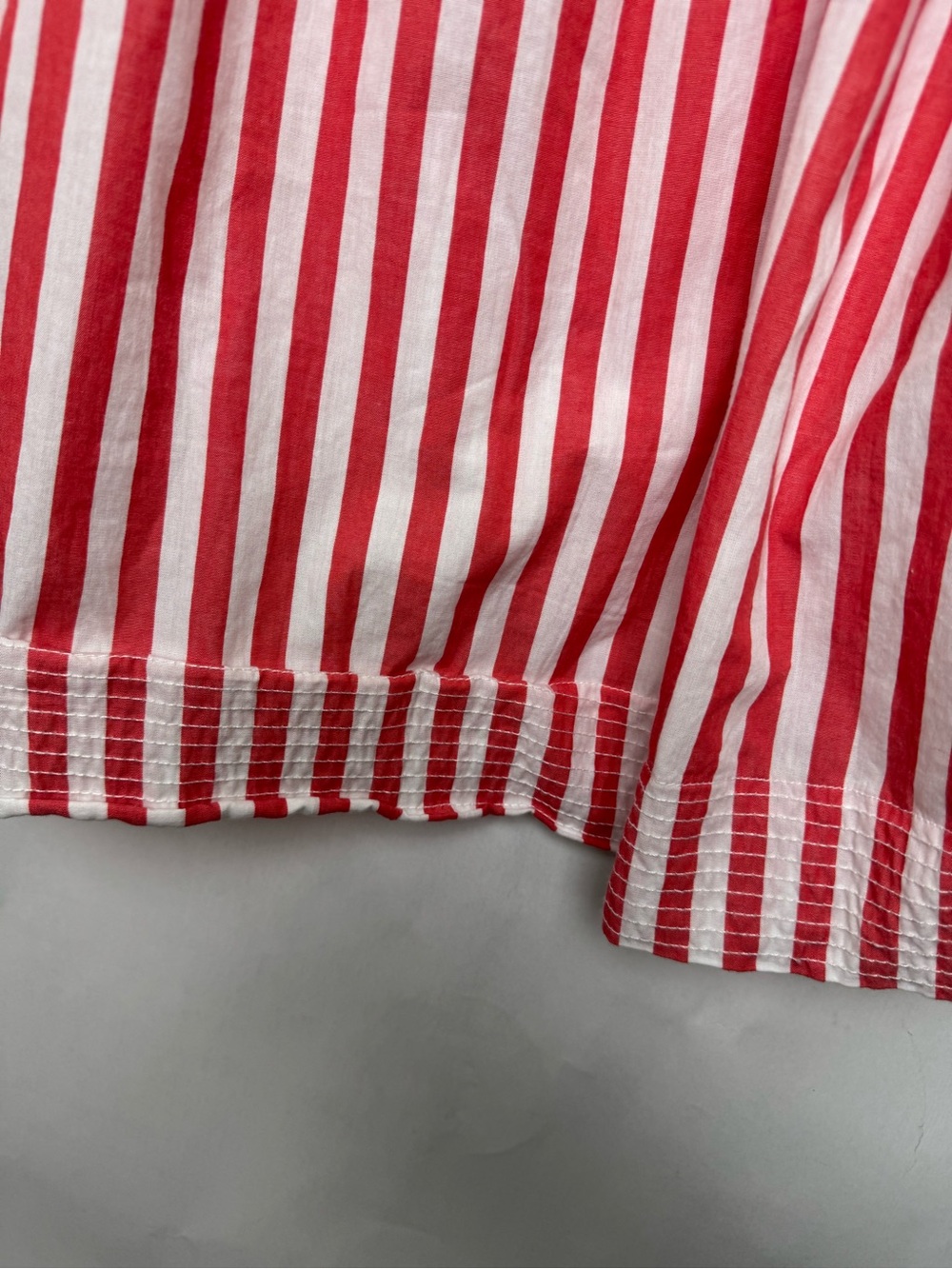 Anthropologie Red Striped Women's Top Sz 1X - Picture 5 of 7